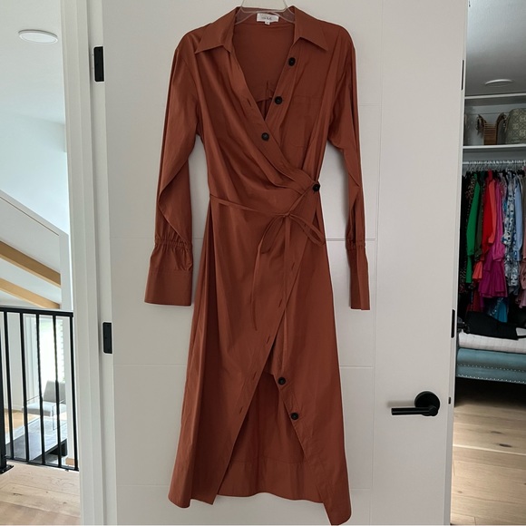 A.L.C. Calvin midi wrap dress - Picture 3 of 5